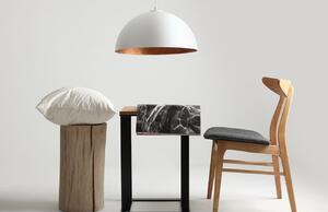 Nordic Design Bílo měděné závěsné světlo Darly 50 cm