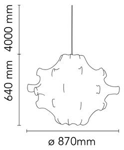 Flos F7402009 Taraxacum 2, designové závěsné svítidlo, 100W E27, průměr 87cm