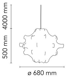 Flos F7401009 Taraxacum 1, designové závěsné svítidlo, 100W E27, průměr 68cm
