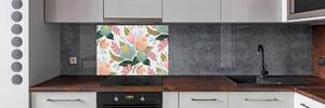 Panel do kuchyně Květinový vzor pl-pksh-100x70-f-128115311