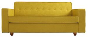Nordic Design Žlutá látková dvoumístná pohovka Tracy 178 cm