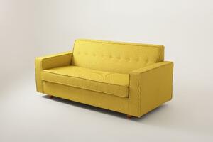 Nordic Design Kurkumově žlutá látková dvoumístná pohovka Tracy 178 cm