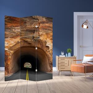 Paraván - Tunel ve skále (126x170 cm)