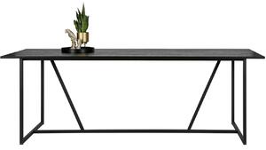 Hoorns Černý jasanový jídelní stůl Frax 220 x 90 cm