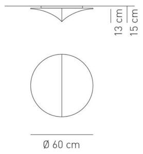 Axolight Nelly, designové svítidlo z bílého textilu, 3x70W, průměr 60cm