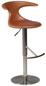 ​​​​​Dan-Form Hnědá kožená barová židle DAN-FORM Flair 50-75 cm