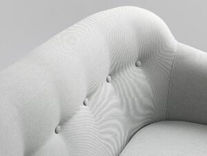 Nordic Design Šedá látková dvoumístná pohovka Margona 141 cm