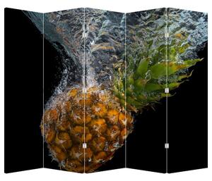 Paraván - Ananas ve vodě (210x170 cm)