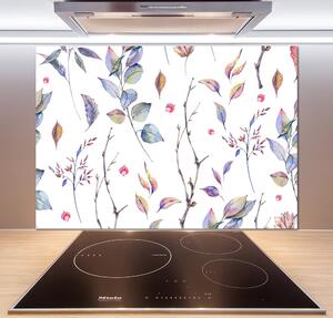 Skleněný panel do kuchyně Listí pl-pksh-100x70-f-184435186