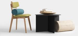 Nordic Design Černý kovový konferenční stolek Elion Ø 70 cm