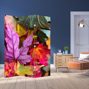 Paraván - Podzimní listy (126x170 cm)