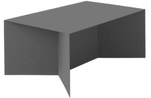 Nordic Design Černý kovový konferenční stolek Elion 100x60 cm