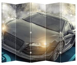 Paraván - Auto Audi - šedé (210x170 cm)