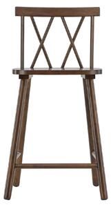 Barová židle Mollöström, 2ks, hnědá, 44x43x90