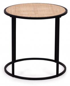 Hector Kulatý ratanový konferenční stolek Nare hnědo-černý