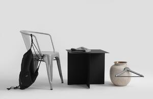 Nordic Design Černý kovový konferenční stolek Elion 50x50 cm