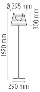 Flos F6305046 KTribe F2, designová stojací lampa se stmívačem, 1x150W E27, aluminizovaný bronz, výška 162cm