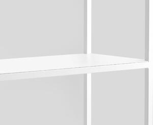Nordic Design Bílý kovový regál Hypper 100 x 180 cm