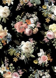 Vliesová květinová fototapeta na zeď, 159218, Vintage Flowers, Esta Home