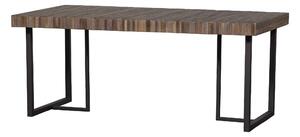 Jídelní stůl manero 180 x 90 cm tmavě hnědý