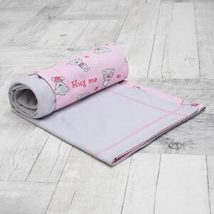 ESITO Letní dětská deka dvojitá Teddy bears - růžová / 75 x 100 cm