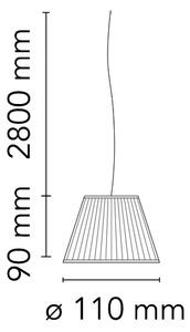 Flos F6105000 Romeo Moon S1, designové závěsné svítidlo, 1x150W E27, prům. 34cm