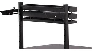 Konferenční stolek Borneo, černá, 77x57x120