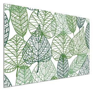 Panel lacobel Zelené listí vzor pl-pksh-100x70-f-68927464