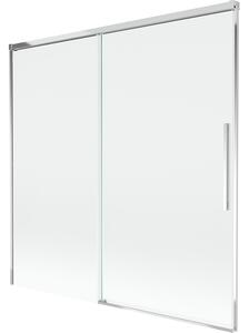 Mexen Rox vanová zástěna 2-křídlová posuvná 160 x 150 cm, transparentní, chrom - 8C9-160-001-01-00