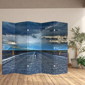Paraván - Cesta v bouři (210x170 cm)