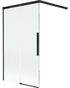 Mexen Rox vanová zástěna 2-dveřová posuvná 100 x 150 cm, transparentní, černá - 8C9-100-003-70-00