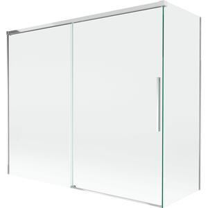 Mexen Rox vanová zástěna 2-křídlová posuvná 180 + 80 x 150 cm, transparentní, chrom - 8C9-180-080-01-00