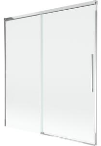 Mexen Rox vanová zástěna 2-křídlová posuvná 150 x 150 cm, transparentní, chrom - 8C9-150-001-01-00