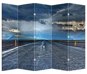 Paraván - Cesta v bouři (210x170 cm)
