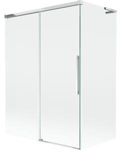 Mexen Rox L vanová zástěna 2-křídlová posuvná 120 + 70 x 150 cm, transparentní, chrom - 8C9L-120-070-01-00