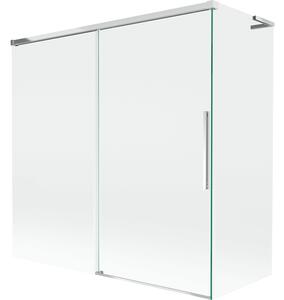 Mexen Rox L vanová zástěna 2-křídlová posuvná 160 + 70 x 150 cm, transparentní, chrom - 8C9L-160-070-01-00