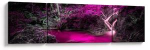 Obraz - Růžový les (170x50 cm)