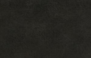 Hoorns Černá koženková třímístná pohovka Bearny 246 cm