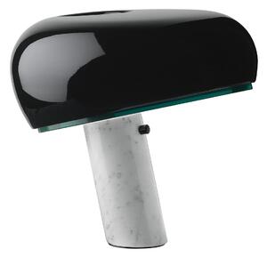 Flos F6380030 Snoopy, designová stolní lampa se stmívačem v kombinaci černé a mramoru, 1x150W E27, výška 36,9cm