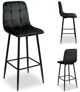 TZB Barová židle Hamilton Velvet černá