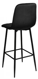 TZB Barová židle Toronto Velvet černá