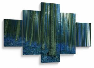 Obraz - Modrý les (125x70 cm)