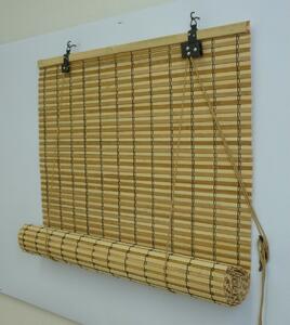 Gardinia Roleta bambusová JAVA přír./čokoláda, 80 x 160 cm