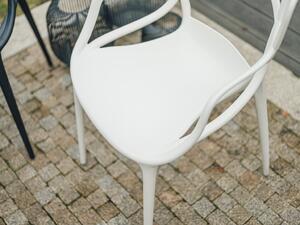 Béžová plastová židle KATO