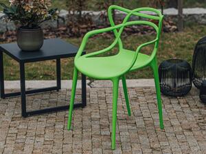 Zelená plastová židle KATO
