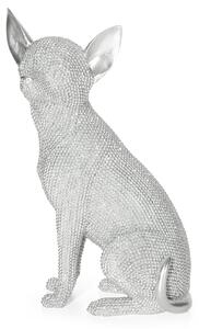 DEKORAČNÍ FIGURKA ELDO 16X11X26 CM STŘÍBRNÁ