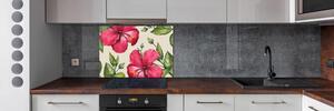 Panel do kuchyně Růžový hibiskus pl-pksh-100x70-f-74431005