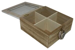 Dekorační box na čaj dřevěný 2001177