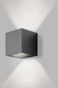 LED2 5132334D Venkovní nástěnné svítidlo TOMY 2, A DALI/PUSH 2x4,5W 3000K antracit