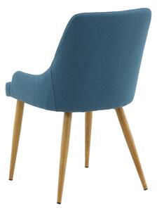 Jídelní židle Plaza, 2ks, modrá, 60x50x85